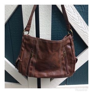Brown shoulder bag